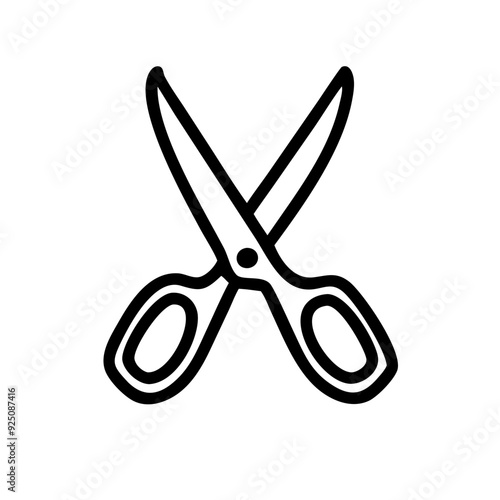 Scissors Icon for Creativity and Crafting Topics