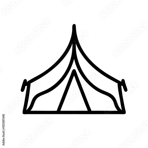 Tent Icon for Camping and Outdoor Activities