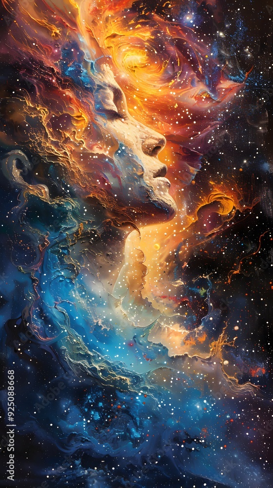 custom made wallpaper toronto digitalCosmic Woman.