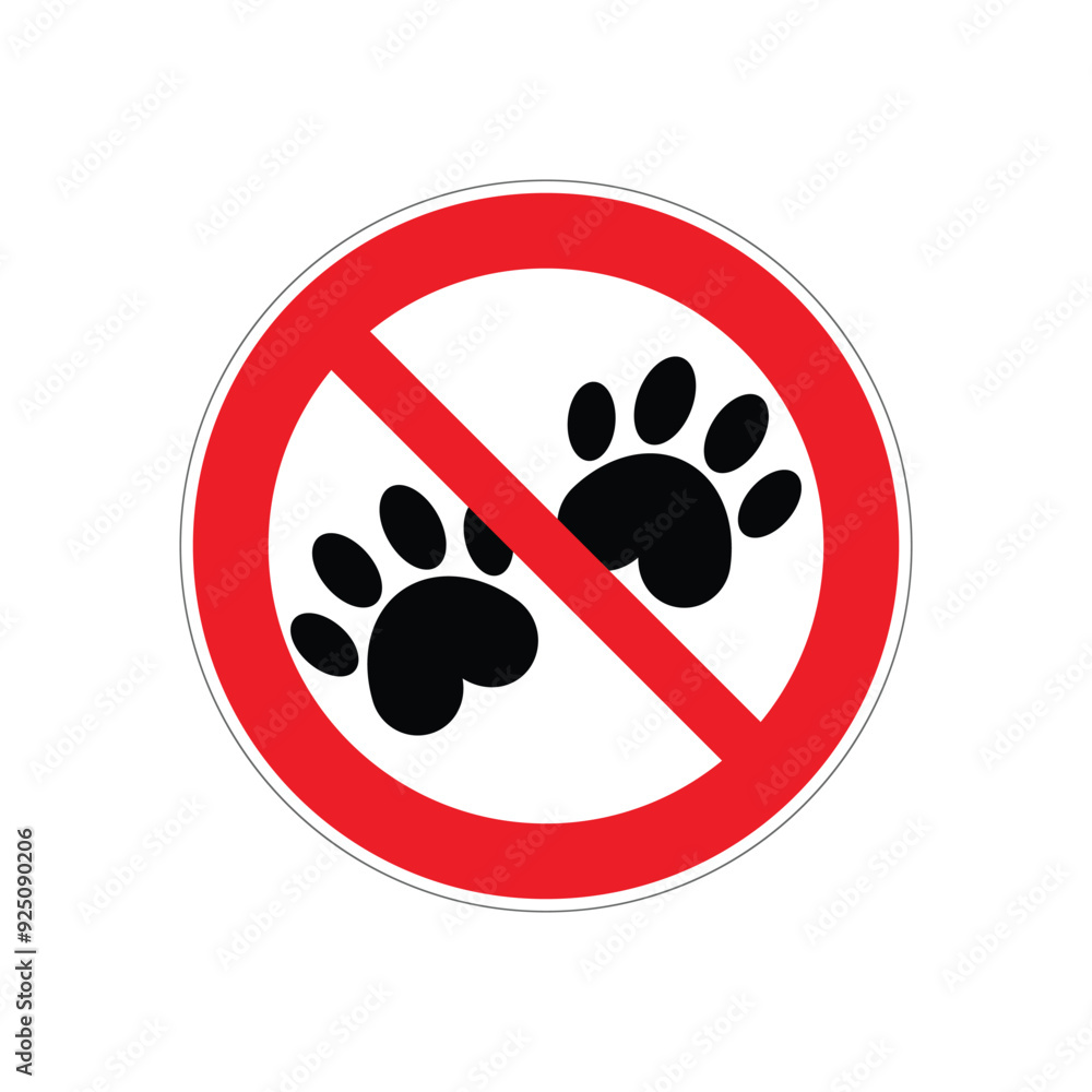 no dogs allowed icon, dog ban sign vector illustration no dogs allowed icon, dog ban sign vector illustration