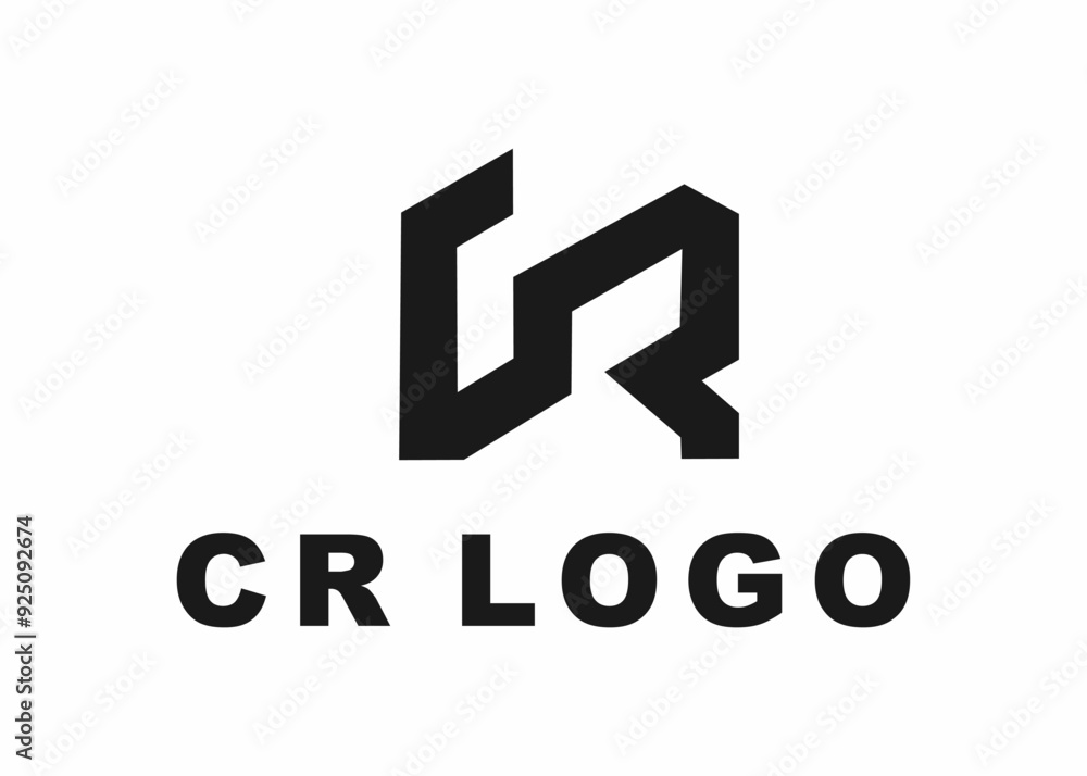 Obraz premium letter cr logo, design, Vector, illustration, creative icon, template