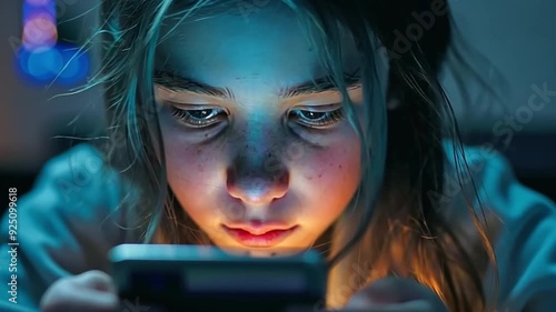 Addict on a cell phone, teenager enamoured with social media and phones, and kids dependent on screens for entertainment