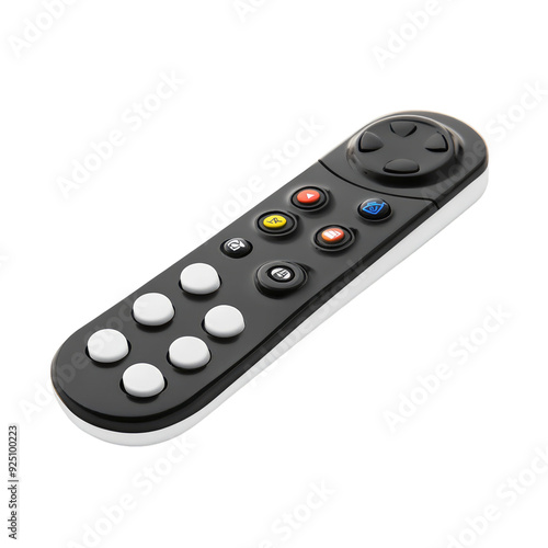 Remote control on alpha, transparent isolated on white background PNG, cut out file clapping path