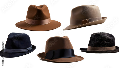 set of collection hat out the design element