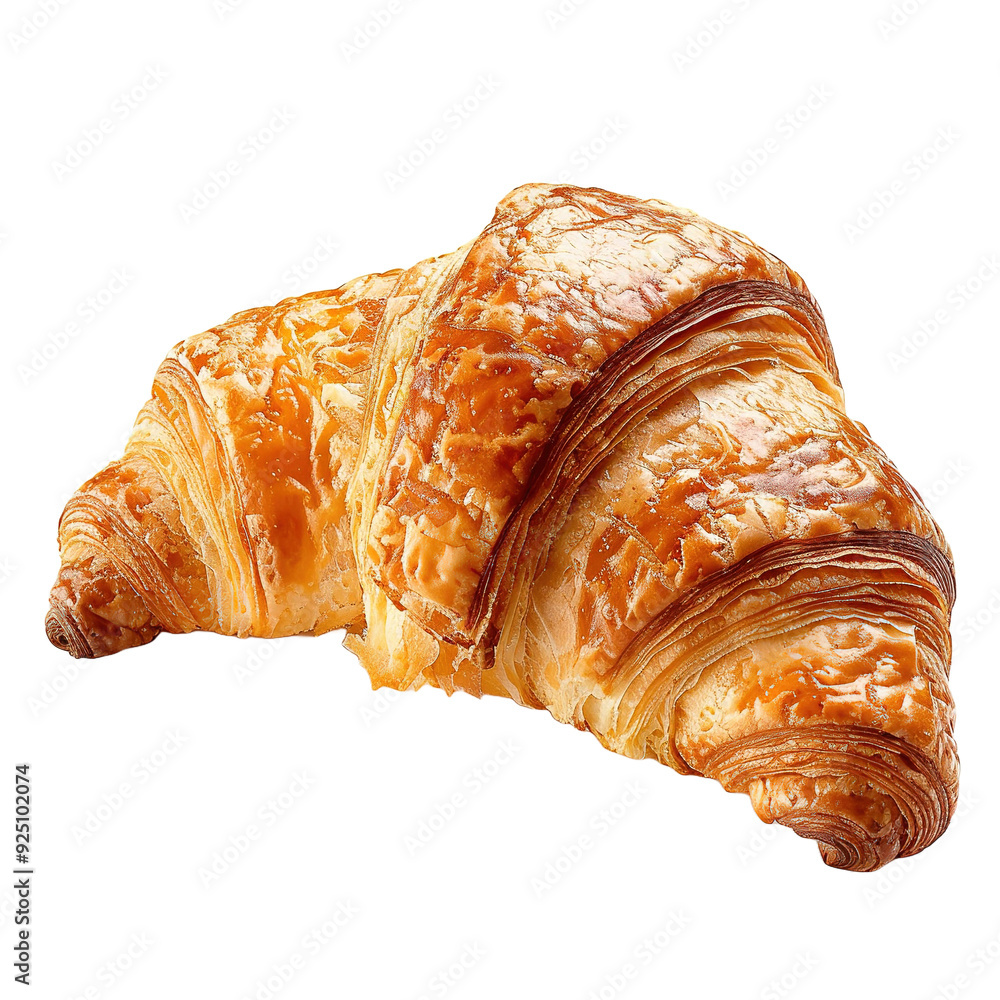 croisant isolated on transparent background, top view croisant isolated on transparent background, top view