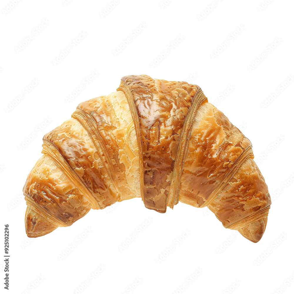 croisant isolated on transparent background, top view croisant isolated on transparent background, top view