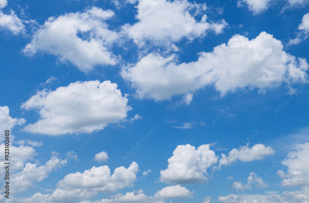 The sky is blue and filled with clouds The sky is blue and filled with clouds
