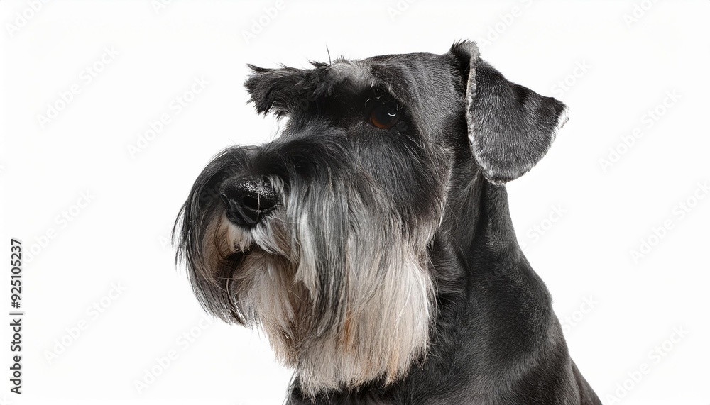 スタンダード・シュナウザーのポートレート(Standard Schnauzer portrait on white background)
スタンダード・シュナウザーのポートレート(Standard Schnauzer portrait on white background)
