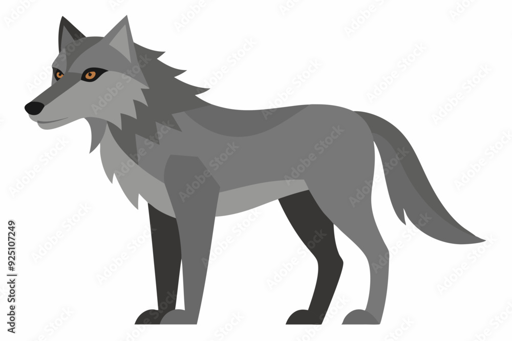 Wolf Vector Art Illustration Wolf Vector Art Illustration