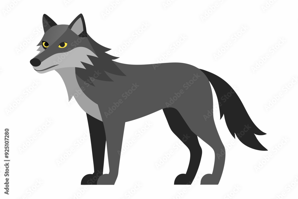Wolf Vector Art Illustration Wolf Vector Art Illustration