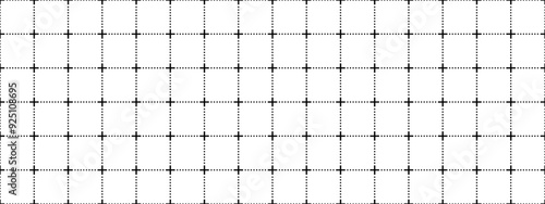 Grid background pattern with lines and dots. Grid for motion graphic markers. Vector