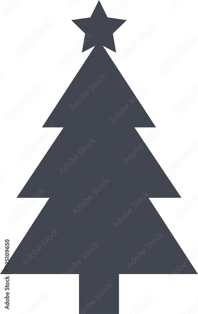 christmas tree with a star on top. Simple clip art. christmas tree with a star on top. Simple clip art.