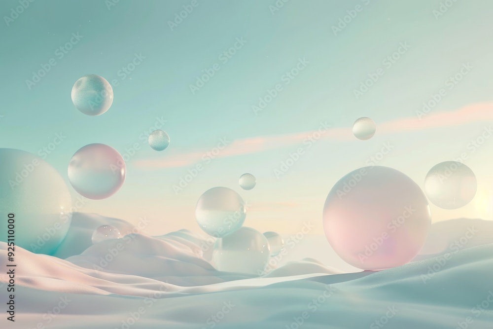 A surreal landscape of vibrant, glowing shapes suspended in mid-air, surrounded by an aura of soft, shimmering colors. The dreamlike atmosphere is both calming and mesmerizing. A surreal landscape of vibrant, glowing shapes suspended in mid-air, surrounded by an aura of soft, shimmering colors. The dreamlike atmosphere is both calming and mesmerizing.