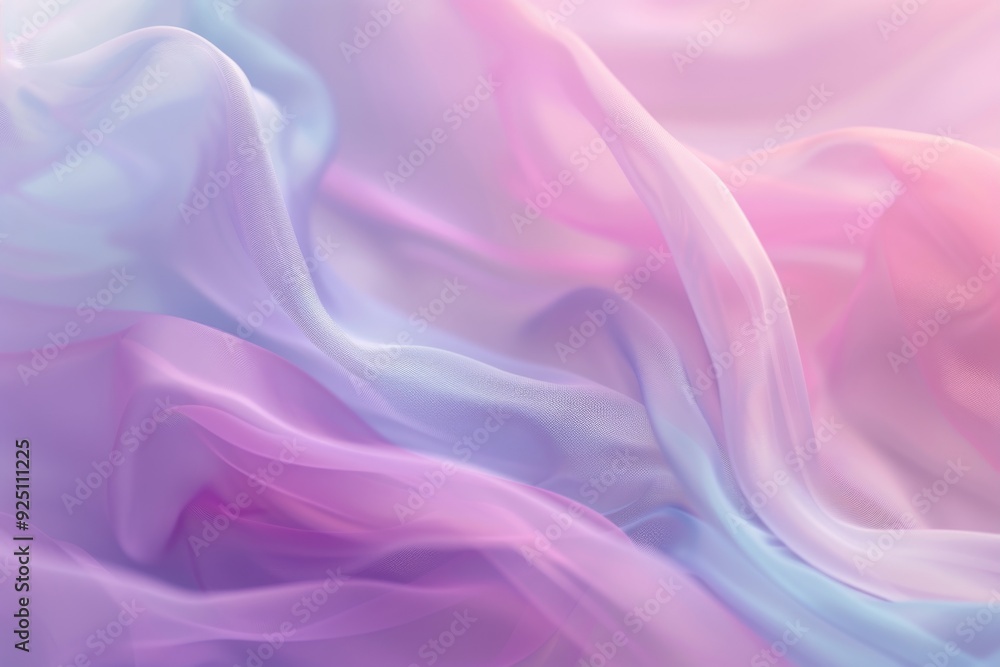 Obraz premium A gentle and harmonious interplay of pastel tones in an abstract and soothing composition. 