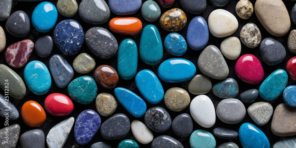 colored sea pebbles macro colored sea pebbles macro