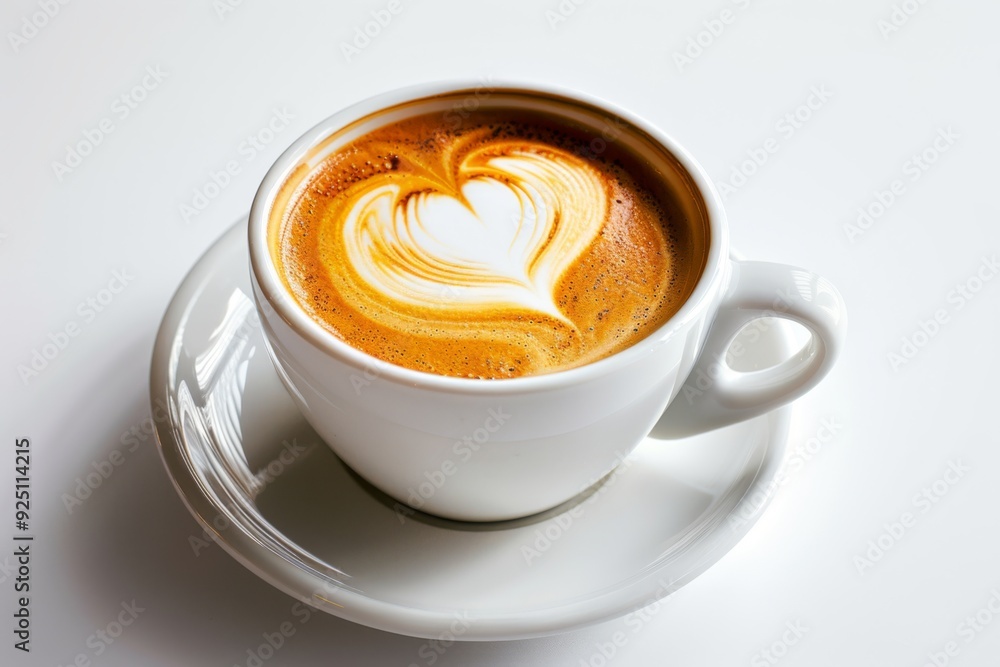 A beautifully crafted heart-shaped latte art sits atop a steaming cup of coffee, perfect for a romantic morning. The delicate design adds a touch of elegance to the everyday coffee experience. A beautifully crafted heart-shaped latte art sits atop a steaming cup of coffee, perfect for a romantic morning. The delicate design adds a touch of elegance to the everyday coffee experience.