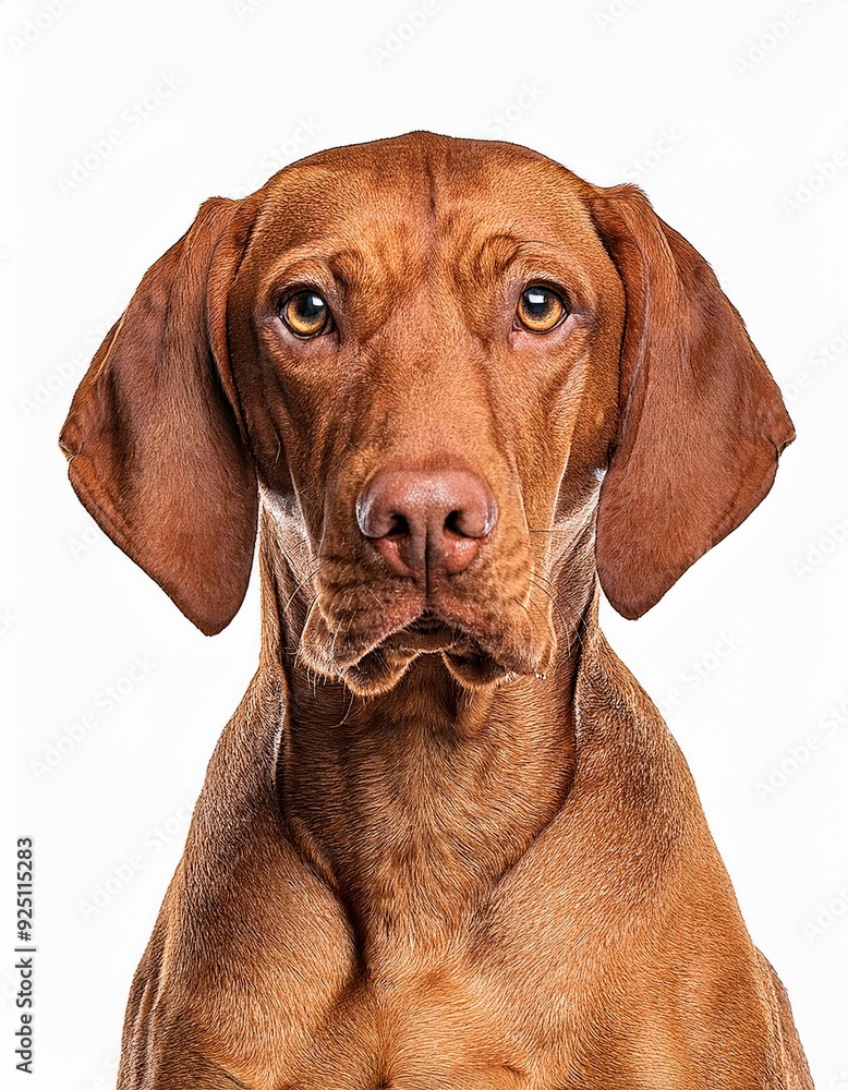 ショートヘアード・ハンガリアン・ビズラのポートレート(Shorthaired Hungarian Vizsla portrait on white background)
ショートヘアード・ハンガリアン・ビズラのポートレート(Shorthaired Hungarian Vizsla portrait on white background)