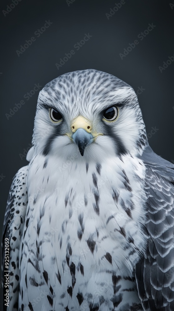 Obraz premium Close-up Photography of Falcon Face