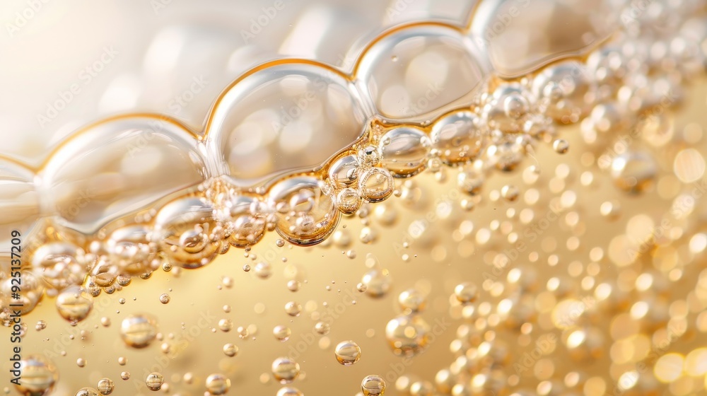The image is of a bunch of bubbles in a liquid The image is of a bunch of bubbles in a liquid