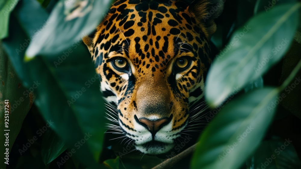Obraz premium Close-up Photography of Jaguar Face