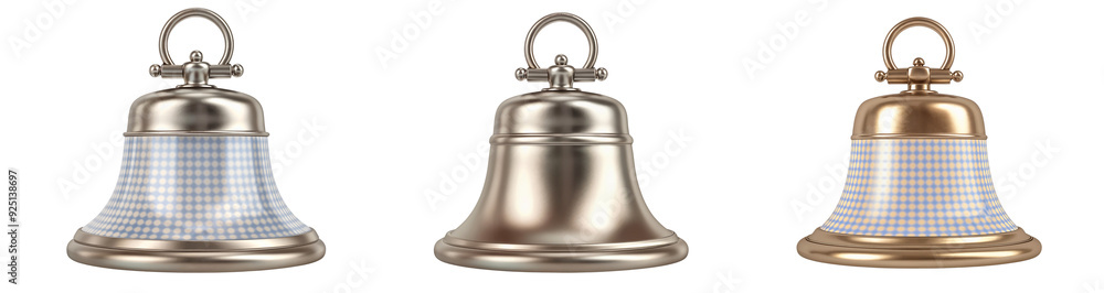 Set of hotel service bells isolated on white background Set of hotel service bells isolated on white background