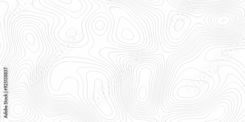 Abstract pattern with lines. Abstract sea map geographic contour map and topographic contours map background. Abstract white pattern topography vector background. Topographic line map background.