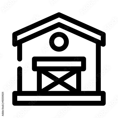 barn line icon