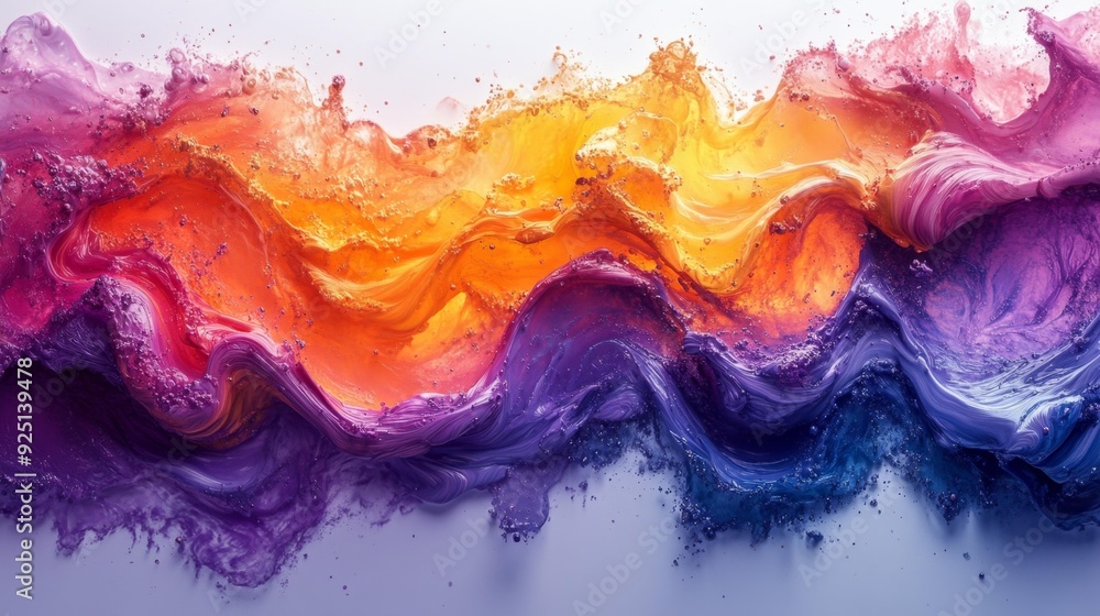 Vibrant abstract paint splash - generative ai Vibrant abstract paint splash - generative ai