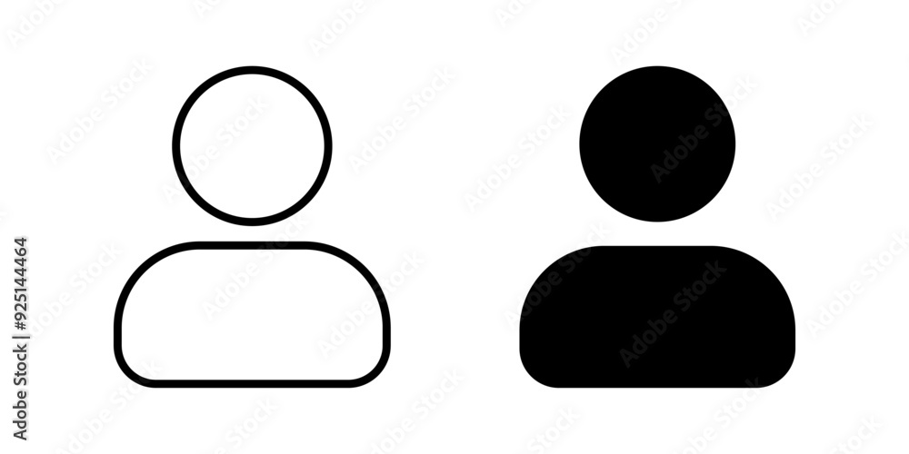 Profile icon set. User sign. for mobile concept and web design. vector illustration on white background Profile icon set. User sign. for mobile concept and web design. vector illustration on white background