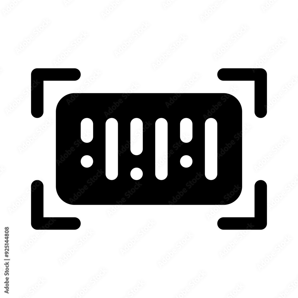 barcode glyph icon barcode glyph icon