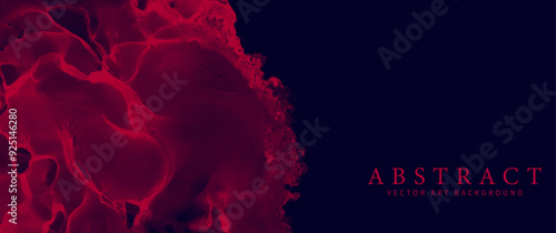 Abstract red and black grunge vector background with bright colors splashes for cover design, invitation, poster, banner, flyer, cards. Futuristic ink texture illustration. Color smoke.