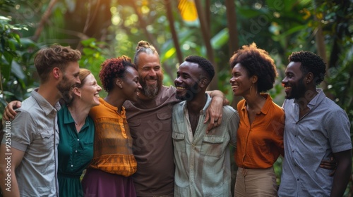 The diverse friends in nature