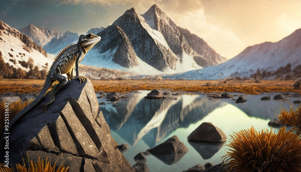 Fototapeta premium sunrise in the mountains