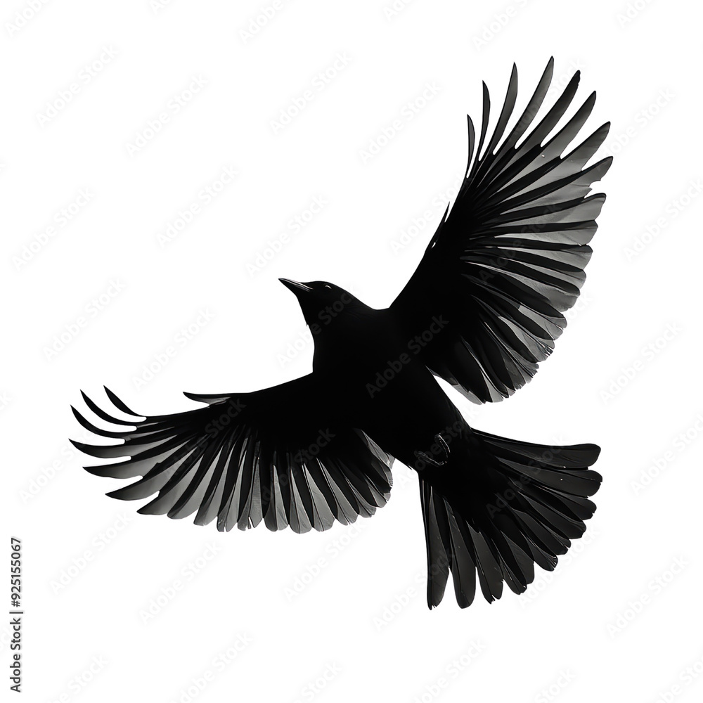 Fototapeta premium eagle with wings , bird silhouette 