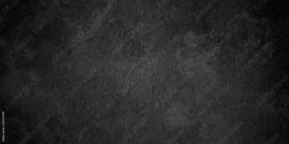 Fototapeta premium Abstract dark black and stone grungy wall backdrop texture background. Blank black concrete texture surface background. dark texture chalk board and black board background.