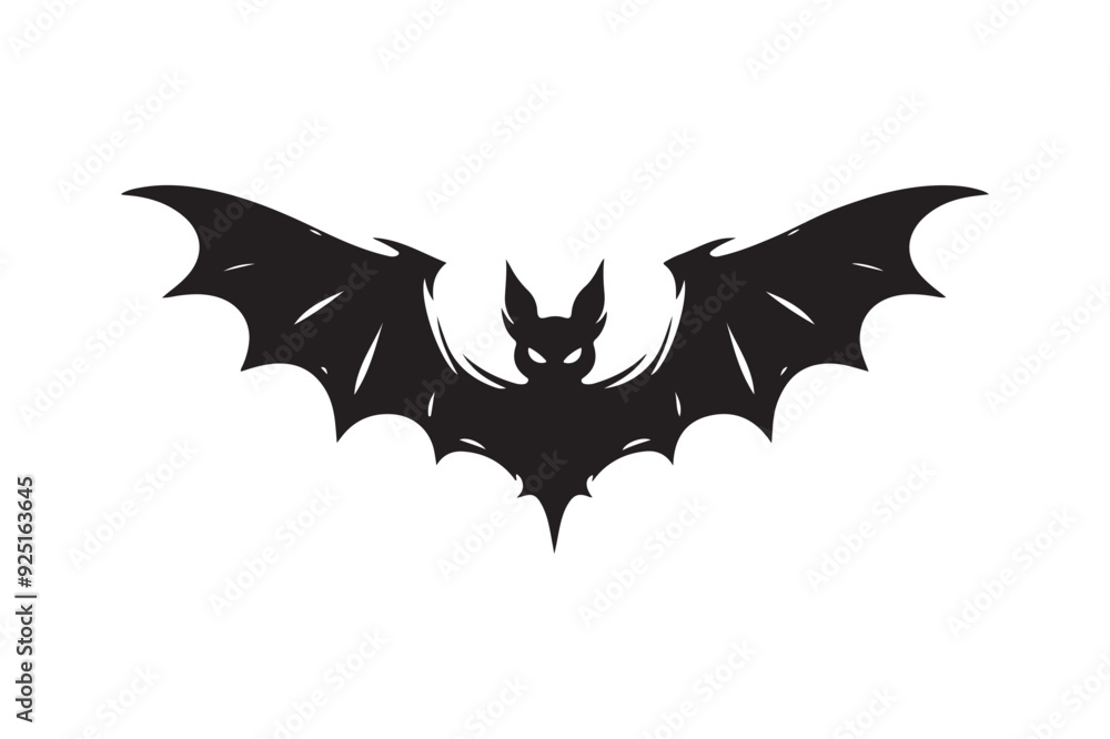 Halloween bat silhouette vector illustration Halloween bat silhouette vector illustration