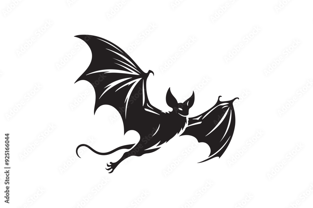 Halloween bat silhouette vector illustration Halloween bat silhouette vector illustration