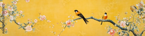 Chinese chinoiserie wallpaper