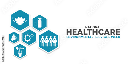 Environmental Health Services Week. Great for cards, banners, posters, social media and more. White background.