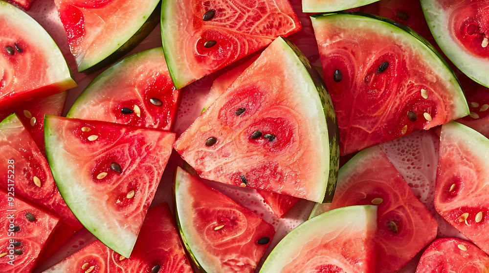 Sweet and Refreshing Watermelon Close-Up. Sweet and Refreshing Watermelon Close-Up.