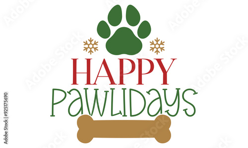 Happy pawlidays, new Christmas design