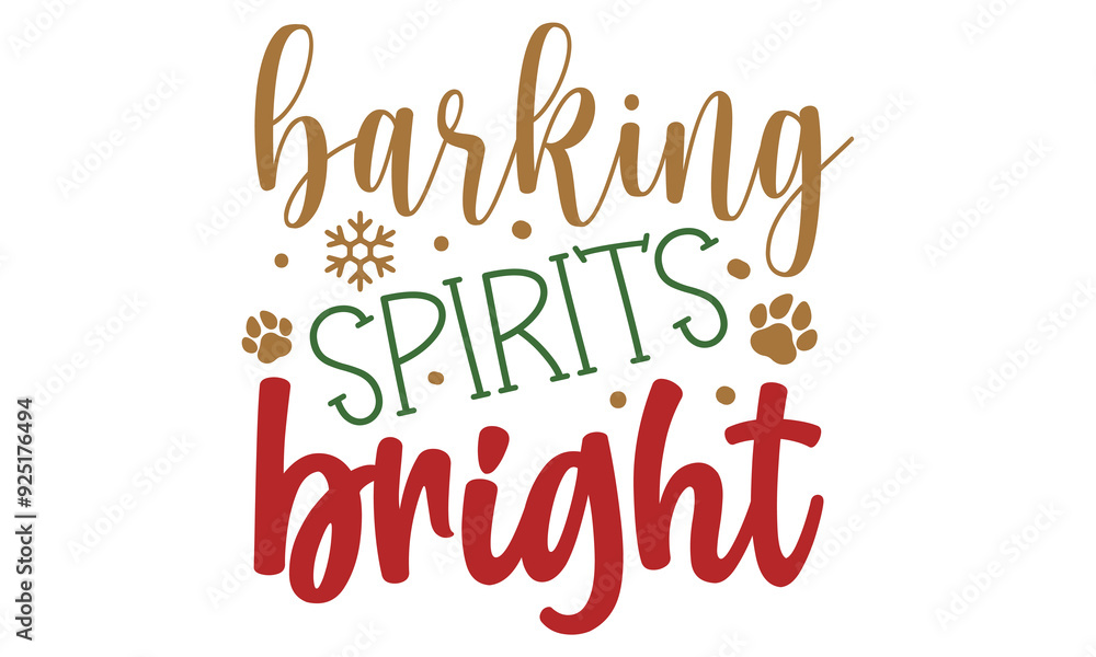 Fototapeta premium barking spirits bright, new Christmas design