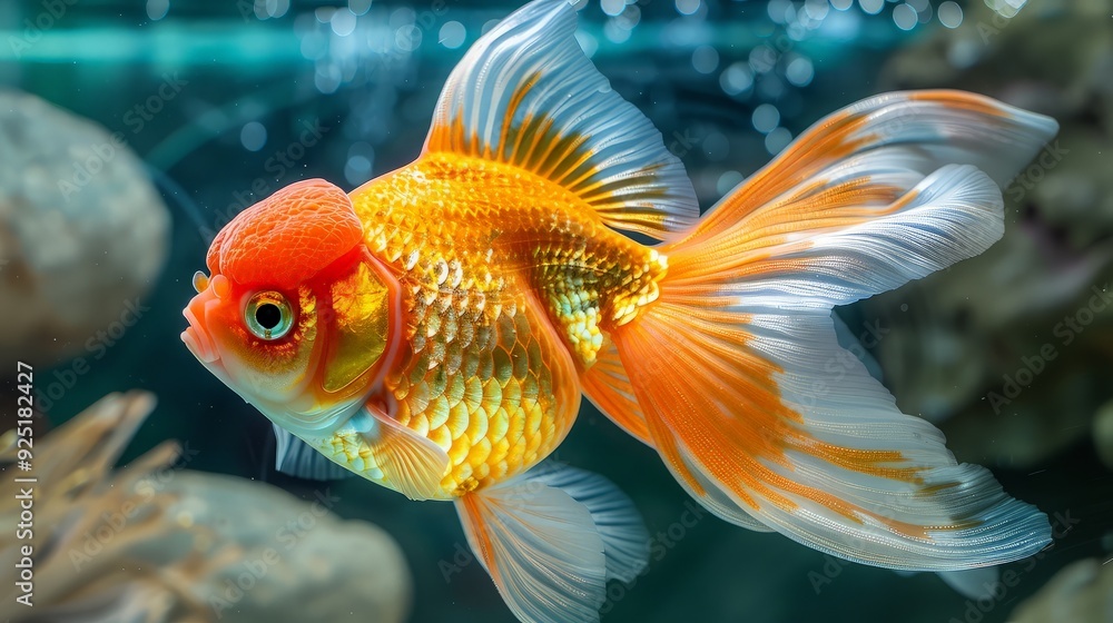 Goldfish in Aquarium Goldfish in Aquarium