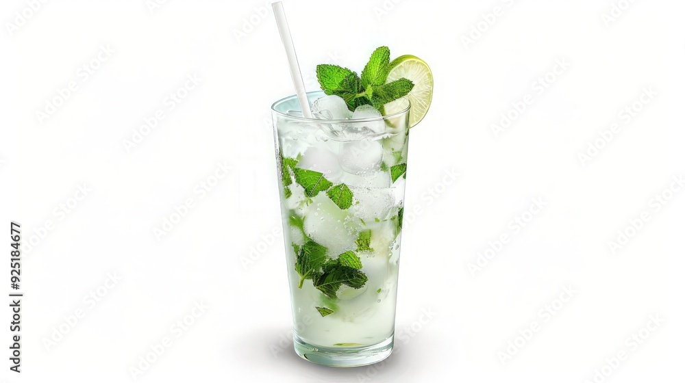 Refreshing Mojito Cocktail with Lime and Mint Refreshing Mojito Cocktail with Lime and Mint