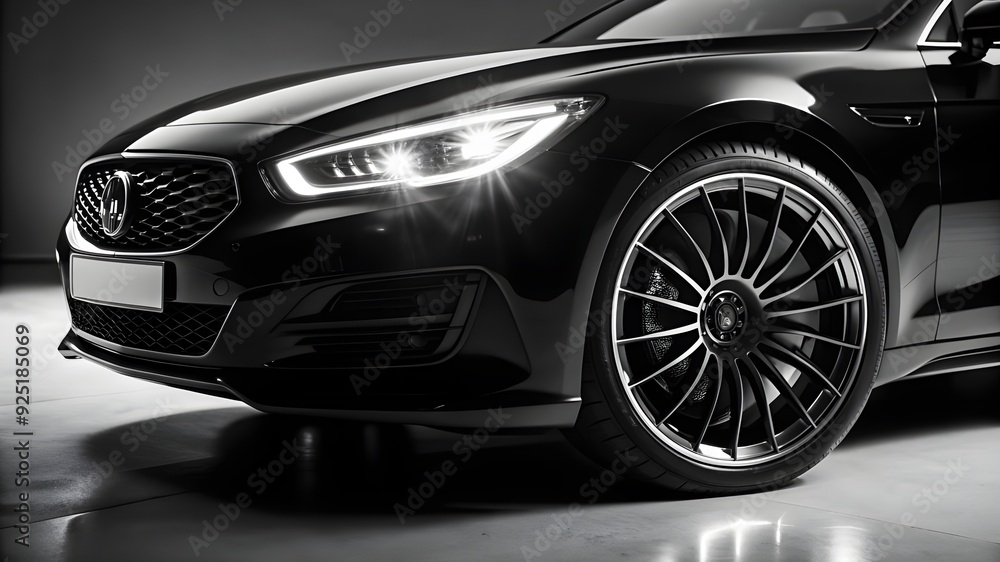 super sport car background with copy space, generic and brandless model car. super sport car background with copy space, generic and brandless model car.