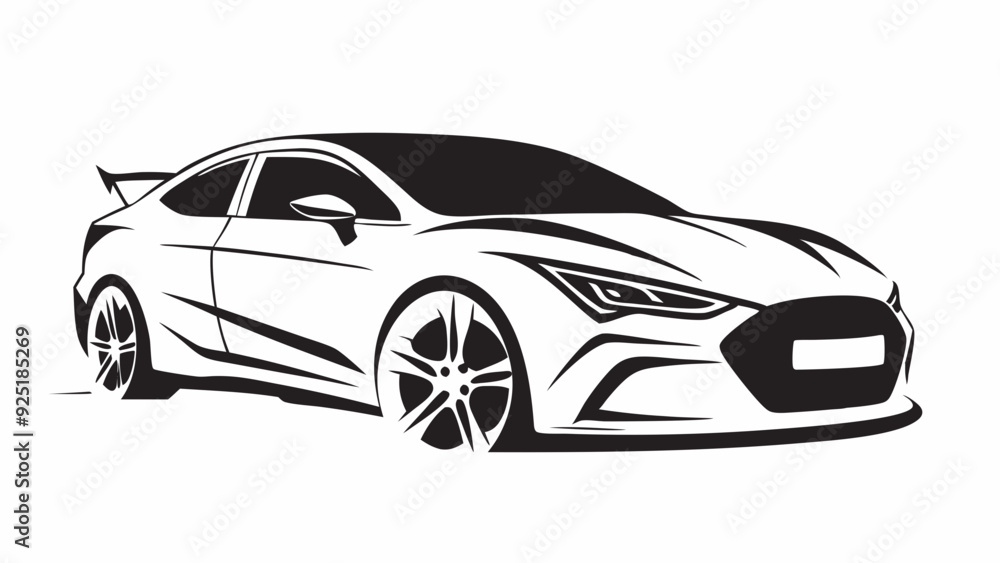 super sport car background with copy space, generic and brandless model car. super sport car background with copy space, generic and brandless model car.
