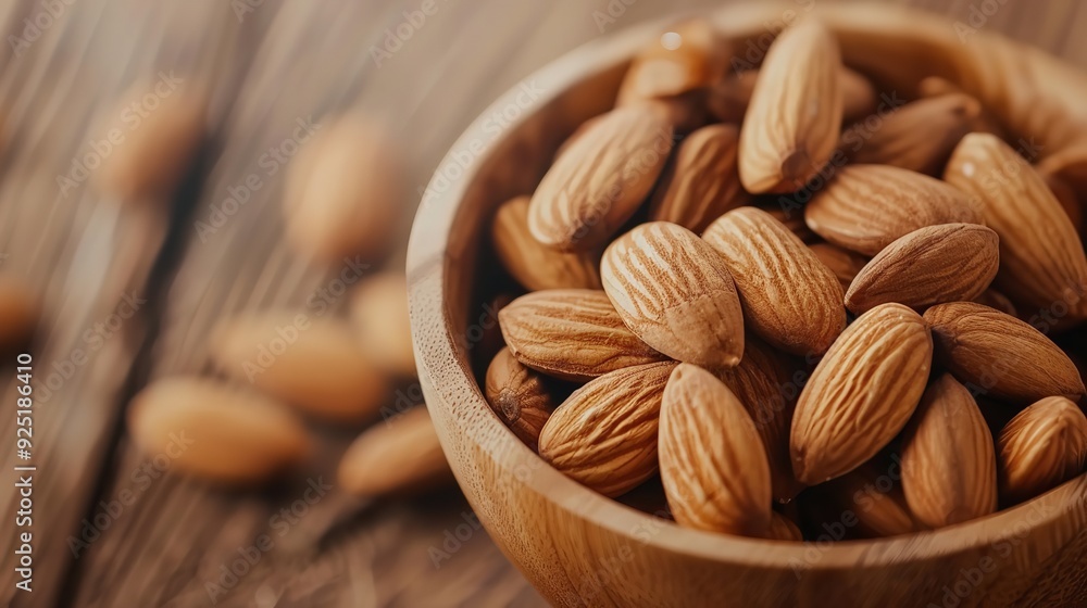 organic almond nuts for a nutritious, vegan, vegetarian snack, Generative AI. organic almond nuts for a nutritious, vegan, vegetarian snack, Generative AI.