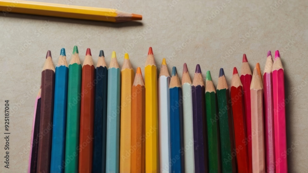 Top view of back to school stationery with backpack Top view of back to school stationery with backpack