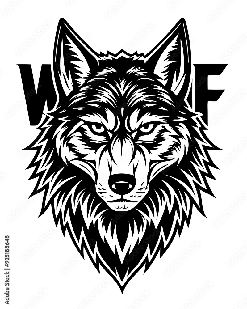 Fototapeta premium wolf head mascot