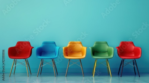 The Colorful Modern Chairs